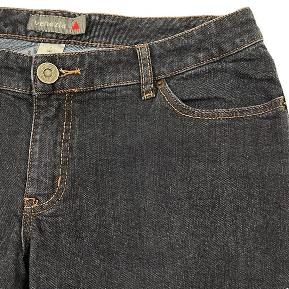 Venezia Plus Boot Cut Stretch Denim Blue Jeans Womens size 1 Tall 34 x 34 - Picture 5 of 12